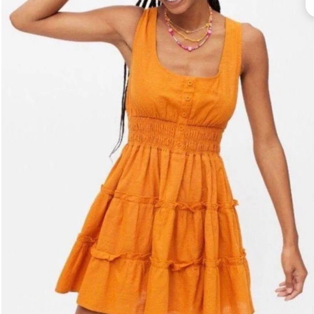 Urban Outfitters Vibrant Orange Kids Dress